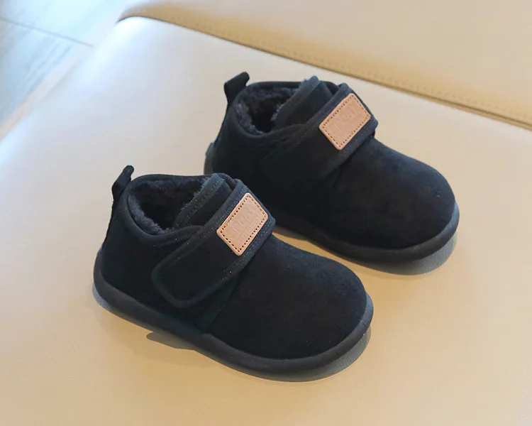 Winter-Fleece-Winterstiefel für Jungen und Mädchen, warm, rutschfest, mit weicher Sohle, Baumwollstiefel, leichte, bequeme Slip-on-Freizeitschuhe für Kinder. – Detail 9