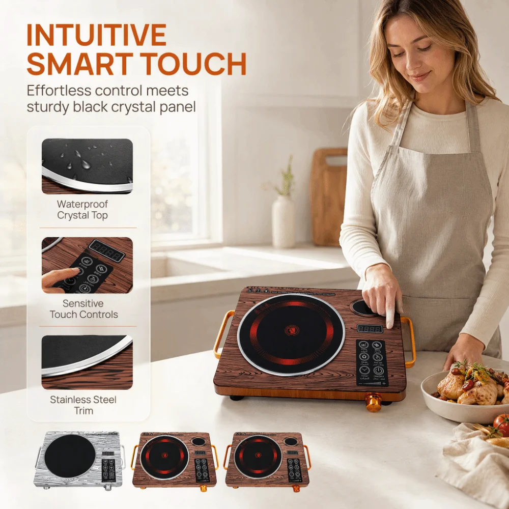 3500 W Infrared Cooker Touch Screen Appointment Function Electric Ceramic Stove 6 Levels Intelligent Household Electric Stove