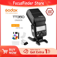 Godox TT350C TT350S TT350N TT350F TT350F TT350O Flash 2.4G HSS TTL Wireless Speedlite Flash for Canon Sony Nikon Olympus Fuji