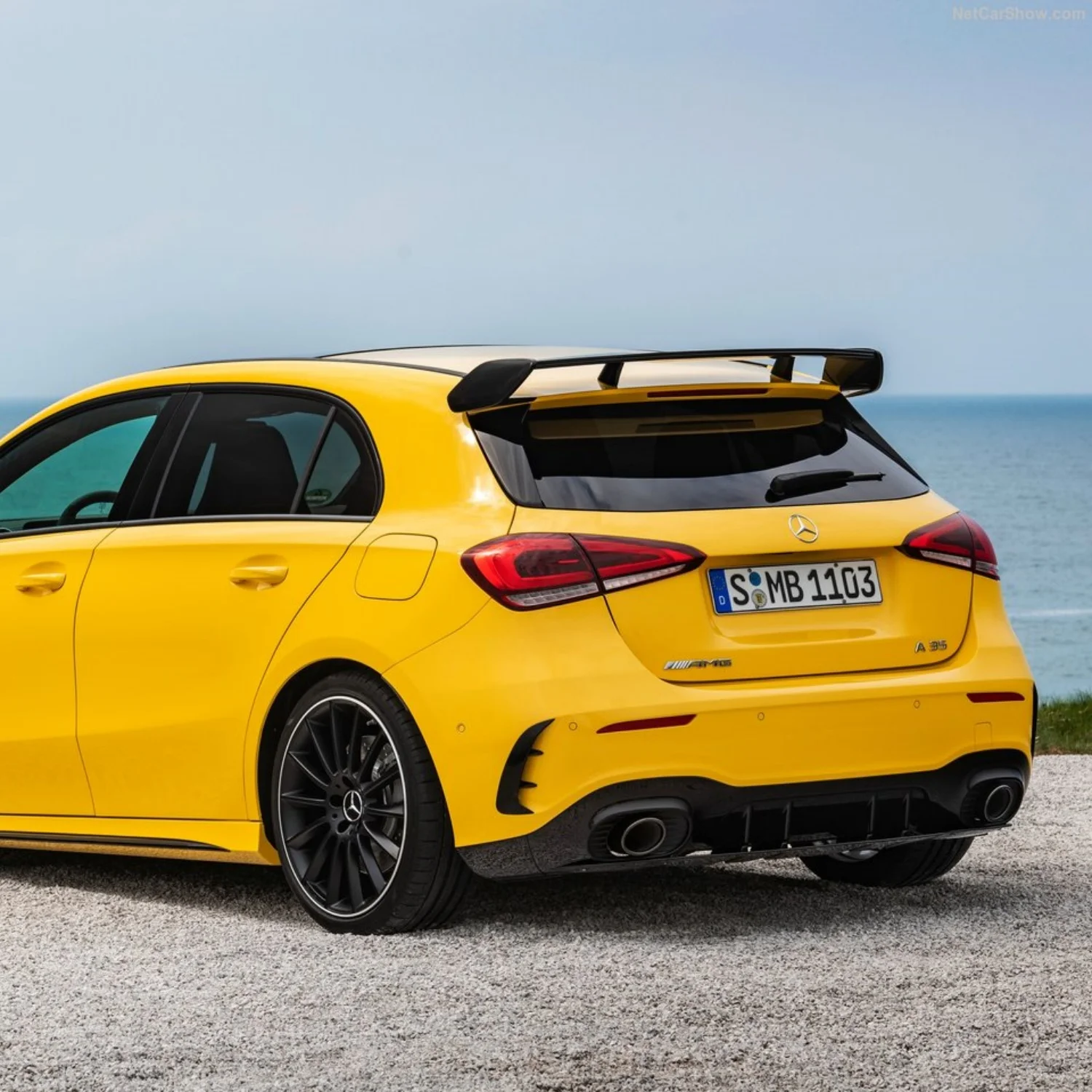 For Mercedes Benz A Class W177 Hatchback Sedan A180 A200 A220 A35 A45 AMG 2018-2023 Rear Bumper Spoiler Side Air Vent Body Kit