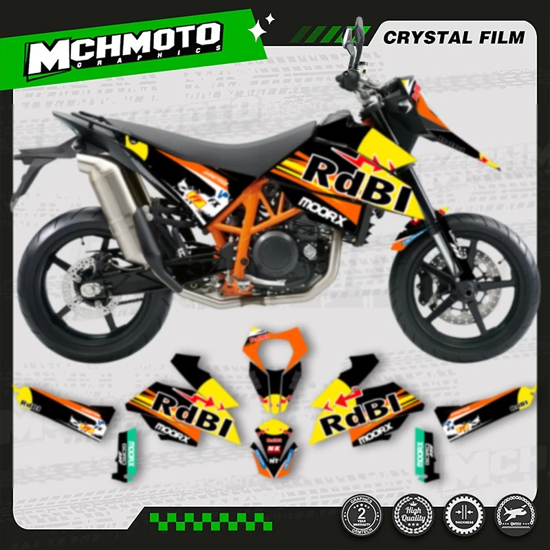 

MCHMFG Custom Motorcycle Graphics Decals Adhesive Stickers Kits For KTM