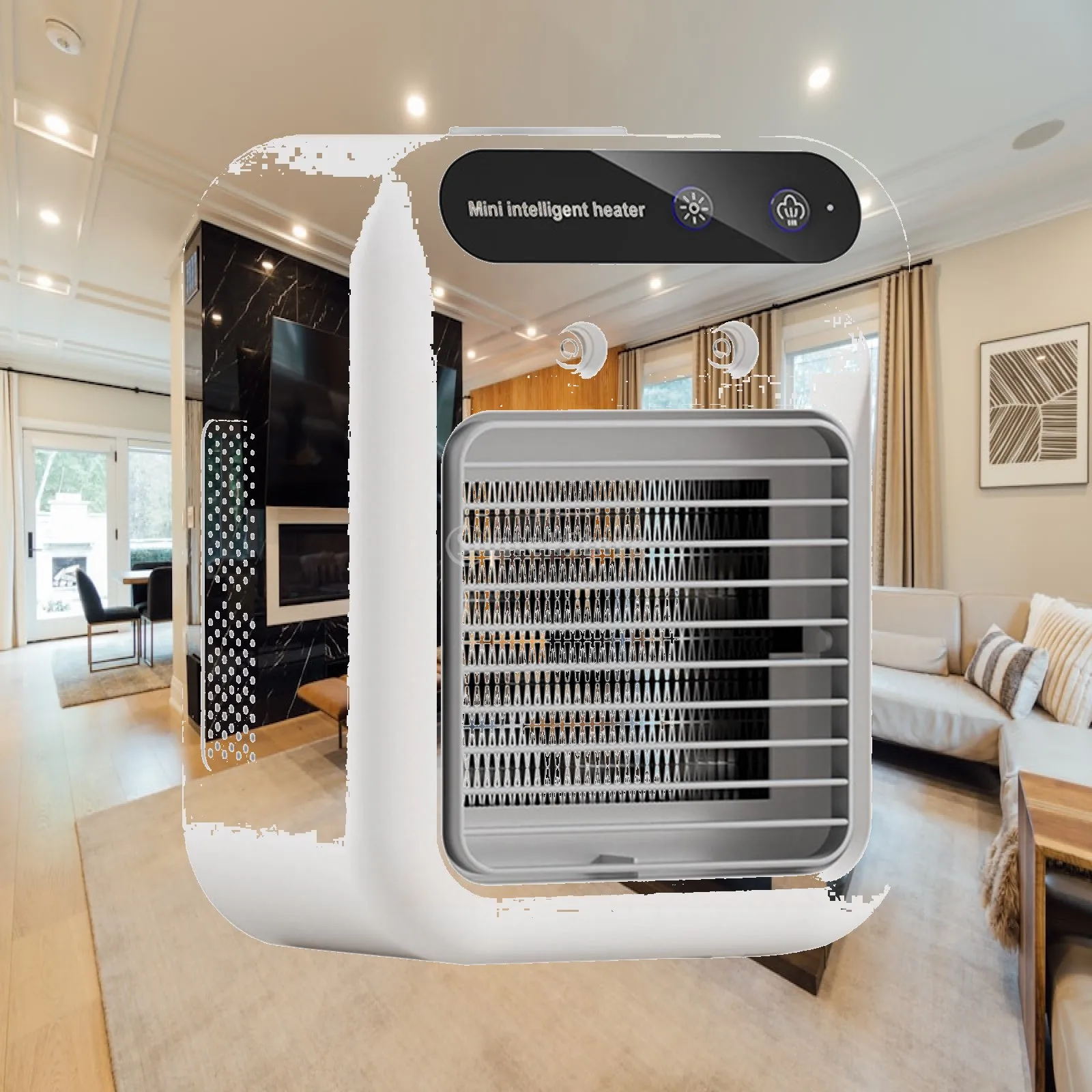 Fan, Electric Heater with Humidifier, Warmer Machine, Fast Heating Heater Fan ,Space Heater for Desk Indoor