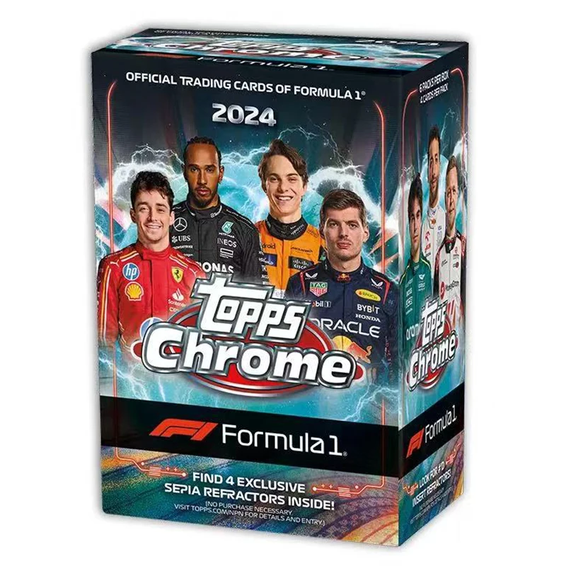 Novo 2025 Topps Chrome Fórmula 1 Valor Box PREMIUM Cartão de