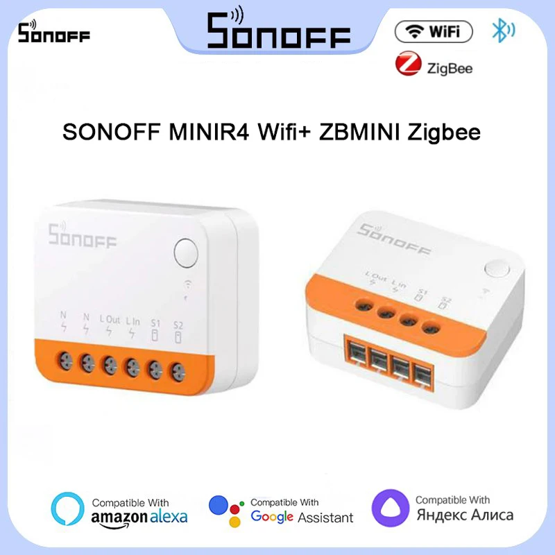 SONOFF MINIR4 ZBMINI Extreme Wi-Fi/Zigbee MINI Smart Switch EWeLink APP Remote Control Control Detach Relay Mode Smart Switch