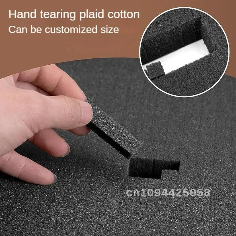 DIY tearable Plaid high-density sponge mat Mesh sponge block tool shockproof filling Plaid sponge with high shock absorption