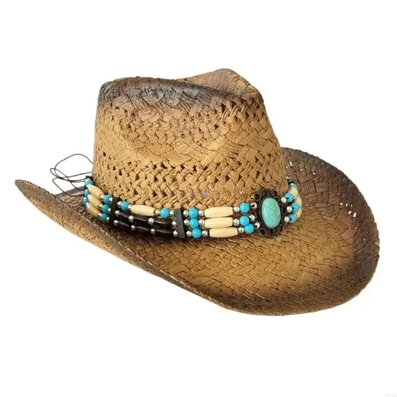 

Stylish and Practical Bohemian Straw Hat for Women Men Unisex Handcraft Hollowed Handwoven Sun Hat for Outdoor Activity 964A