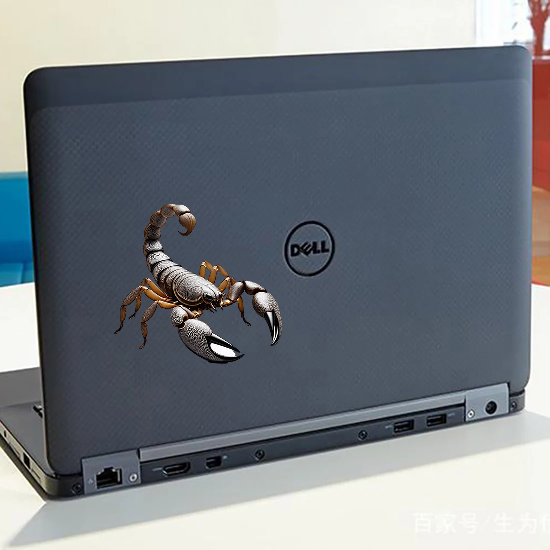 Three Ratels CG256 Brown Scorpion Cartoon Animal Stickers for Home Decoration Computer decals Car Stickers
