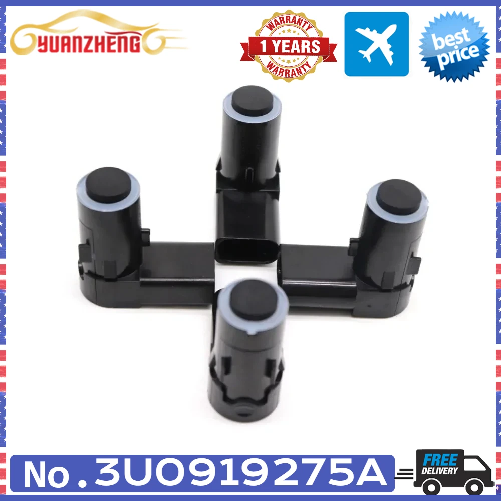 3U0919275A 4pcs Car PDC Parking Distance Control Sensor For Volkswagen Skoda Superb 2001-2008 3U0919275B