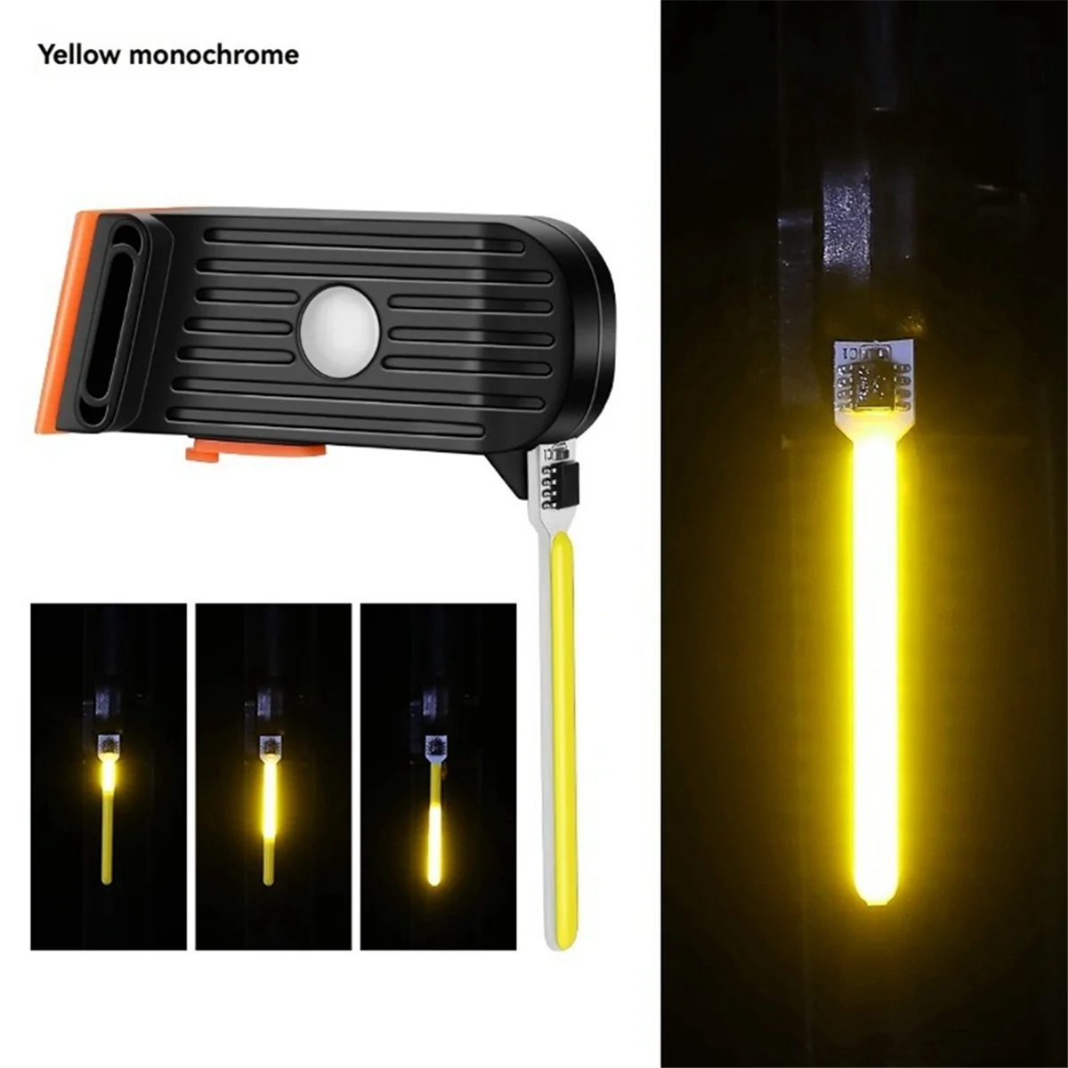 ABST Bicycle Taillights Mountain Bike Lights Road Bike Night Riding Lights Warning Lights Running Lights Yellow