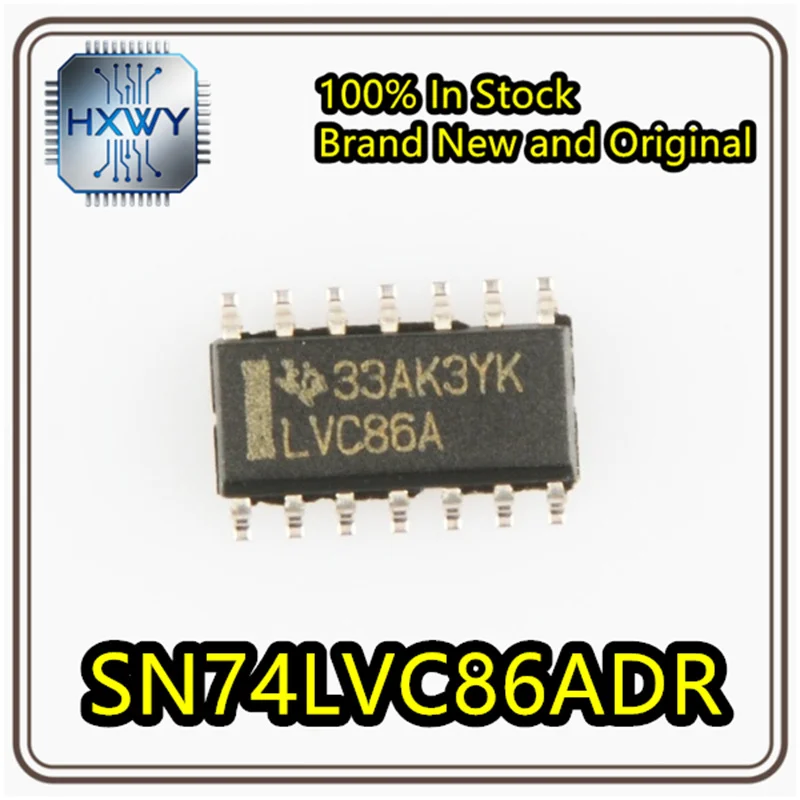 (30/100 pieces) SN74LVC86ADR LVC86A SOP-14 4-Channel XOR Gate Logic Chip Brand New Genuine In Stock