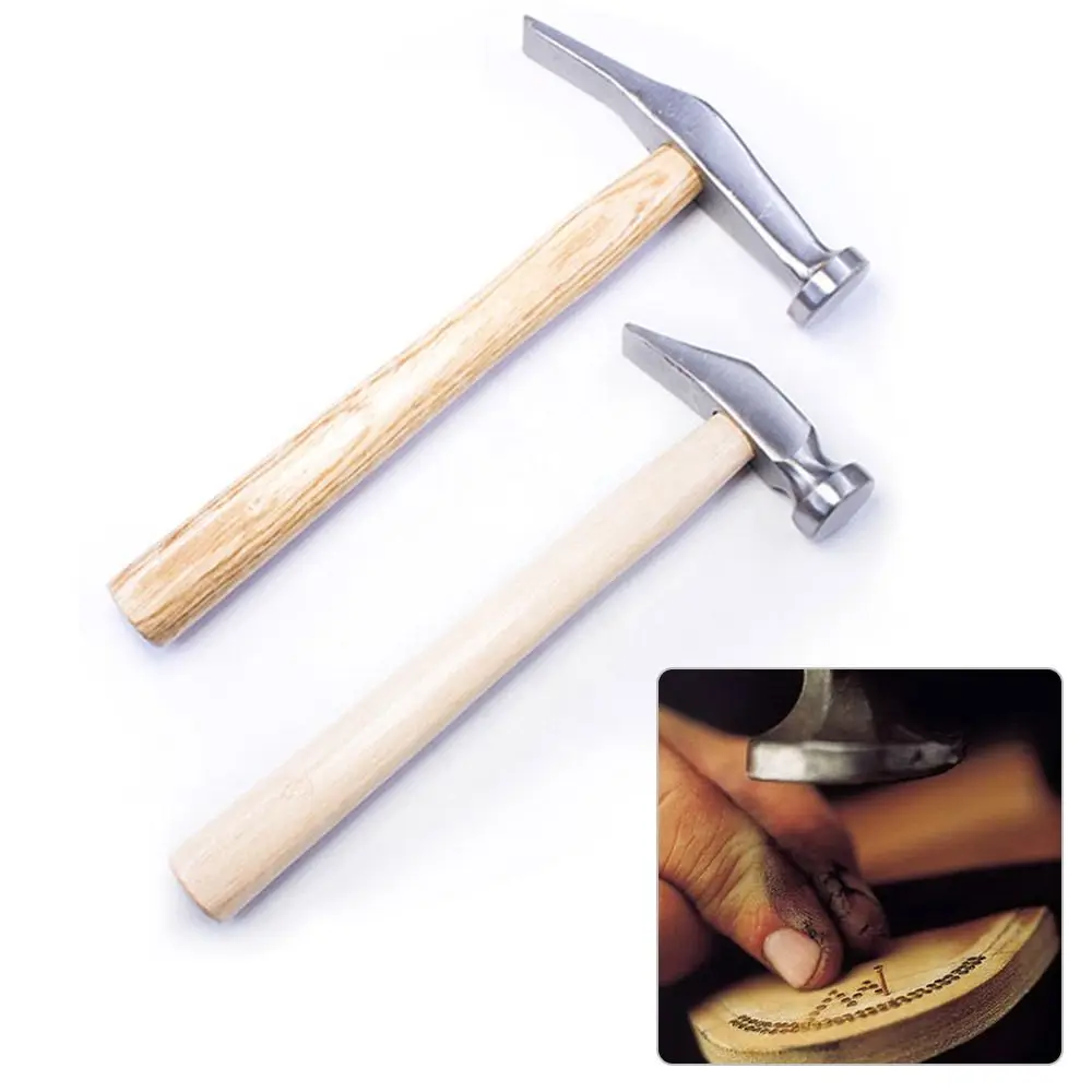 Shoe Repair Percussion Hammer Portable Knocking All-steel+Wood Shoe Hammer Handmade Nail Hammer Nails