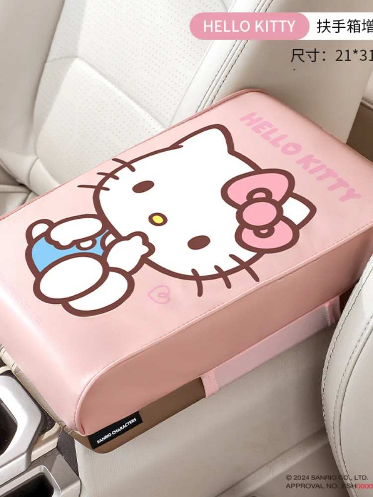 أنيمي سانريو كورومي مرحبا كيتي سينامورول الكرتون مسند ذراع السيارة حصيرة العالمي حصيرة مسند الذراع المركزي حصيرة اكسسوارات السيارات هدية