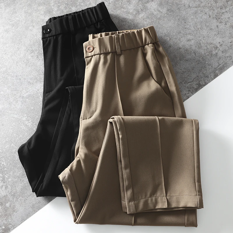 

Self-Preserved Good Goods! Offline 399 Men's Casual Straight Leg West Pants Trendy Simple Autumn New Style Youthful Energy