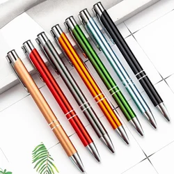 1pcs Metal Ballpoint Pen Press Student Prize Creative Office Birthday Gift Advertising Pen All Aluminum Rod Signing Pen 1.0mm