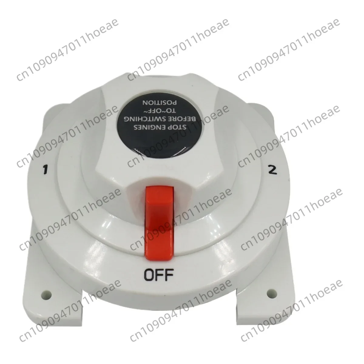 White marine DC battery selector switch 3rd gear 300A power-off switch 6-32V dual battery switch