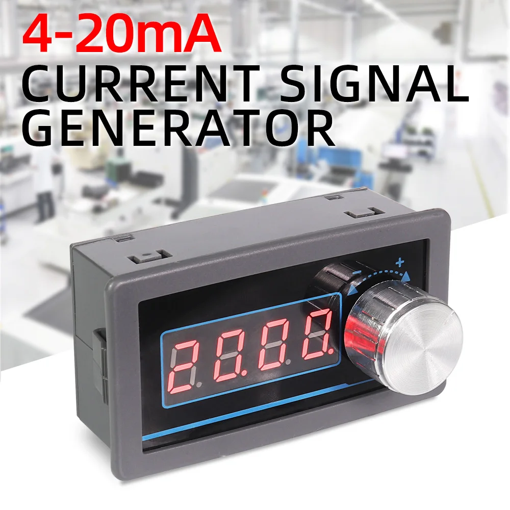 4-20mA Current Signal Generator Adjustable Simulation  Transmitter Module For PLC Inverter Servo Flow-Valve