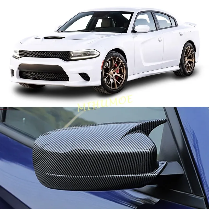 

For Dodge Charger Chrysler 300/300C 2011-2020 2021 2022 2023 ABS Car Rearview Side Mirror Cover Wing Cap Exterior Accessories
