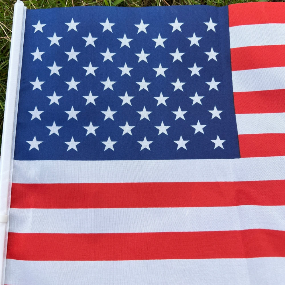 USA Flags 30*45CM American/USA/United States Window Car Flags and Banners Small Outdoor Polyester Print Flag