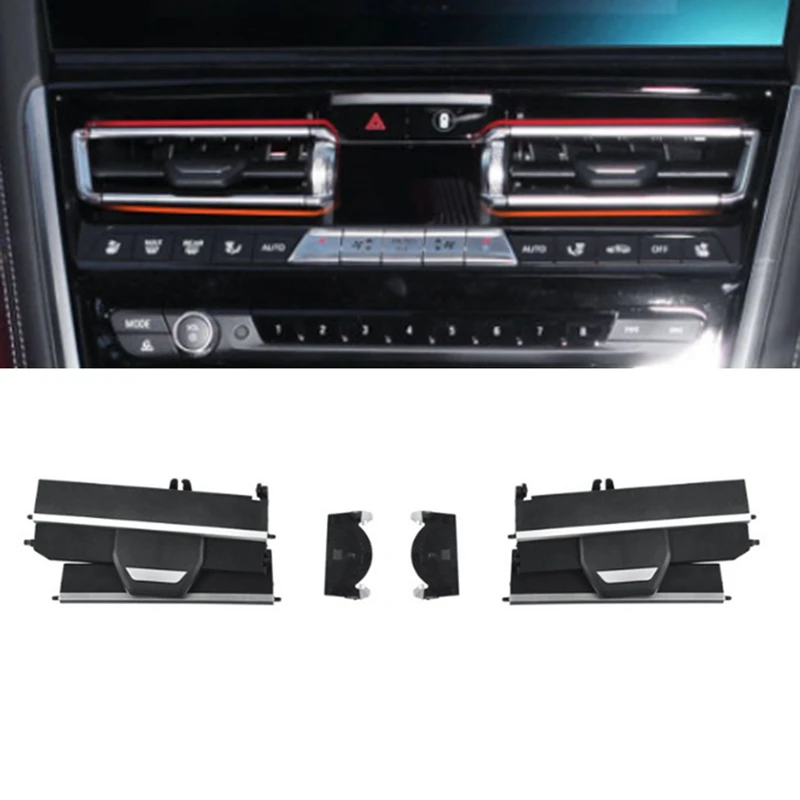 

Car Central Control Air Vent Grille Clip A/C Outlet Repair Kits 64119458567 For BMW 8 Series G14 G15 M8 2017-2022