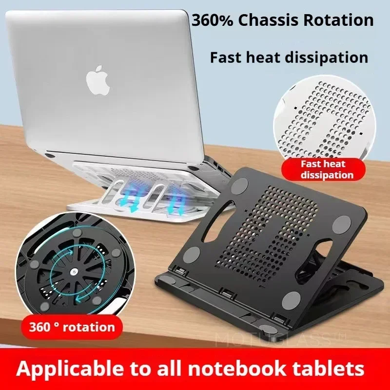 Adjustable Laptop Stand Portable Height Riser for Notebook and Tablet Foldable Lightweight Design for Travel and Desk Setup