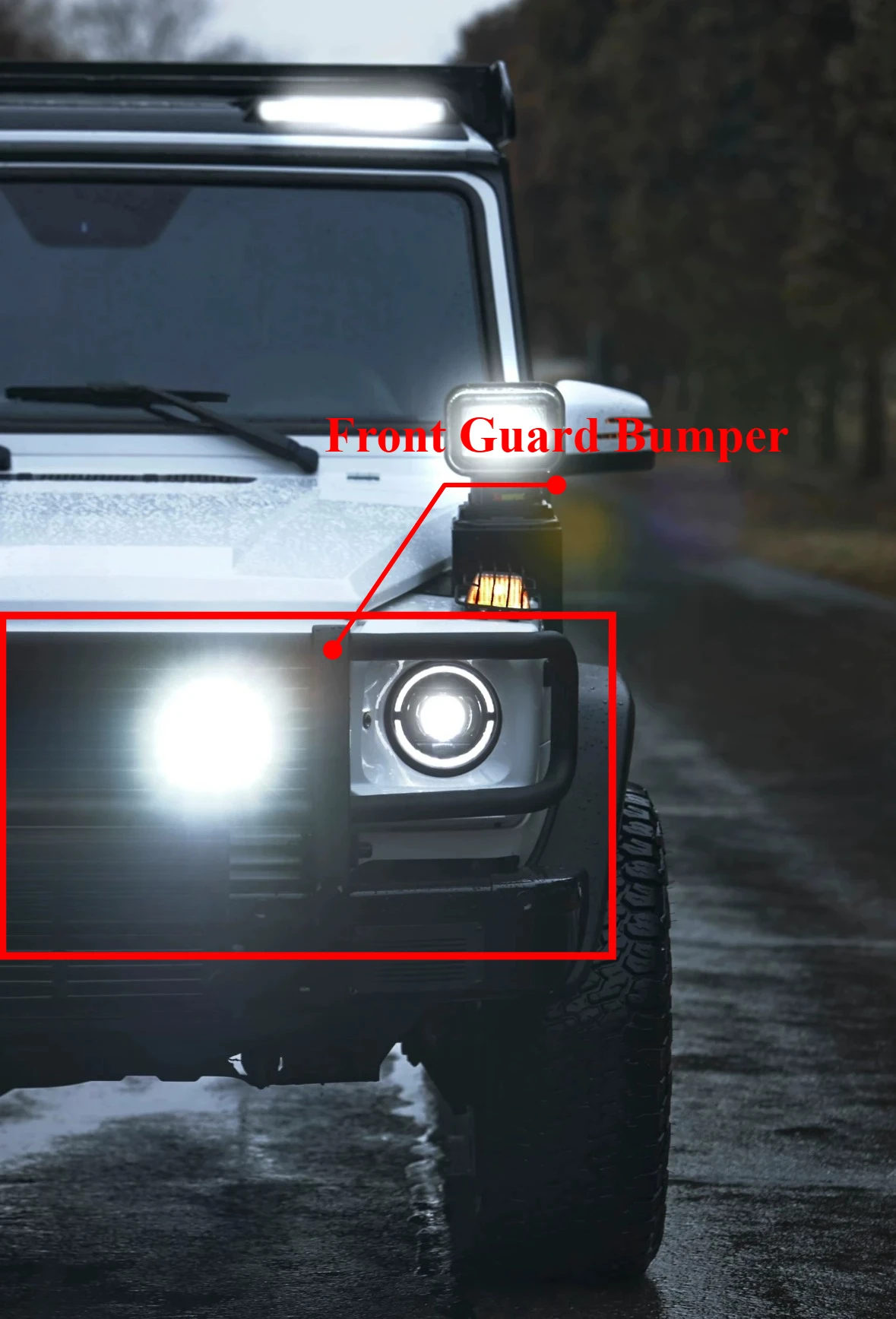 1/10 RC Rock Crawler Front Bumper Brush Guard Fits CrossRC Unimog NT4 & NT6 G-Inspired Classic Design Custom Decor Upgrade Parts view 3