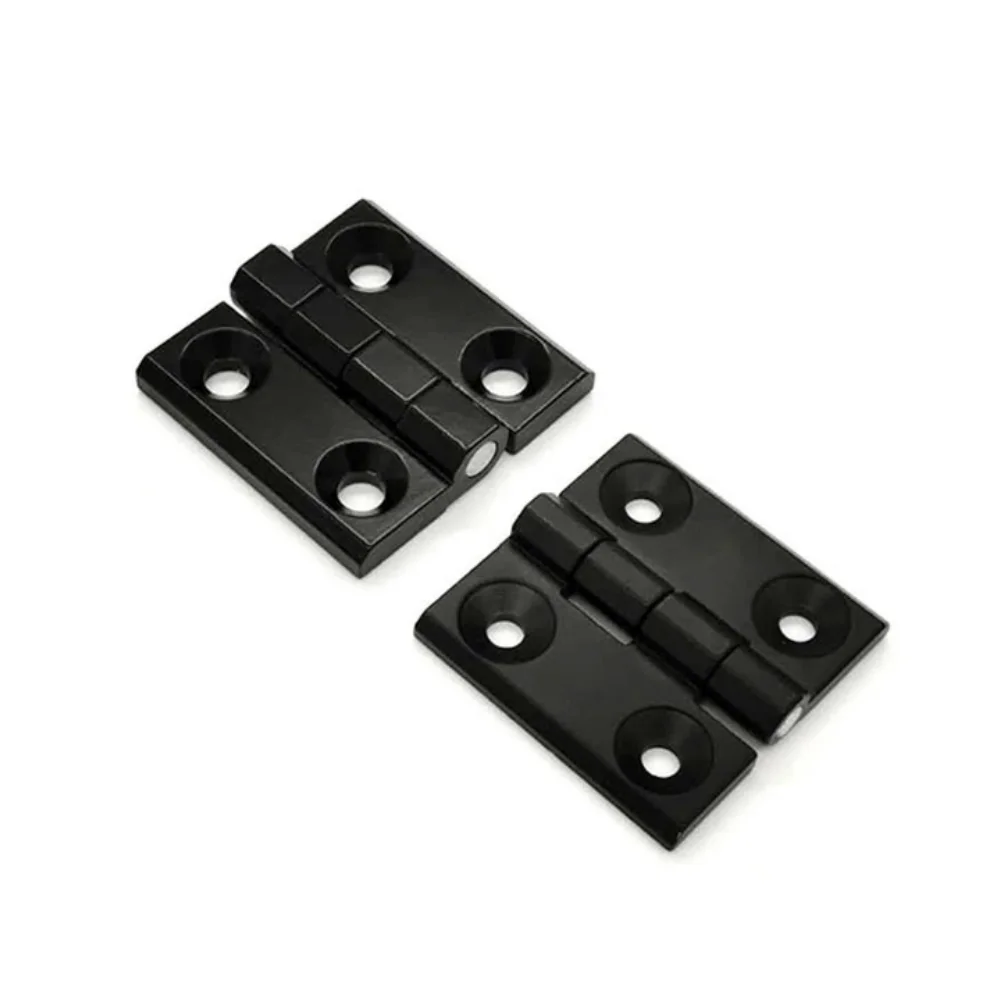 

Door Hinges 2.24"/57mm Interior Door Hinges 5/8" (15.8mm) Radius Corner Steel Door Hinges Removable 1 Pair Black NO Screws