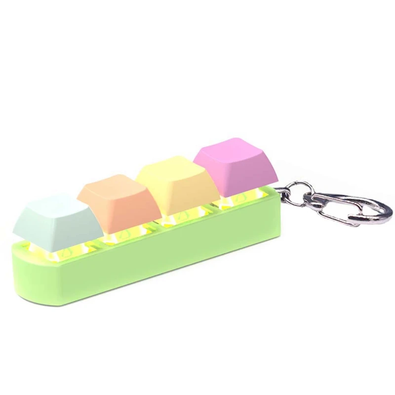 1 Piece Decompression Toys Keyboard Clicker Toy Keyboard Cube-Toy Mechanical Key Toy Button Stress Relief For Adult Gifts,F