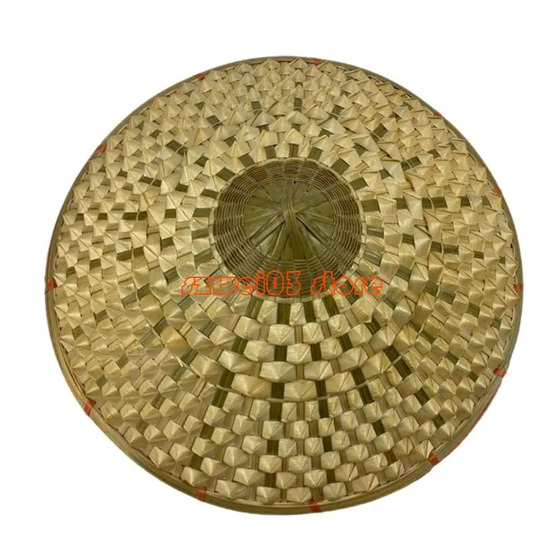 

D46C Традиционная бамбуковая шляпа от солнца Традиционный дизайн Легкая и дышащая идеально подходит для работы на открытом или