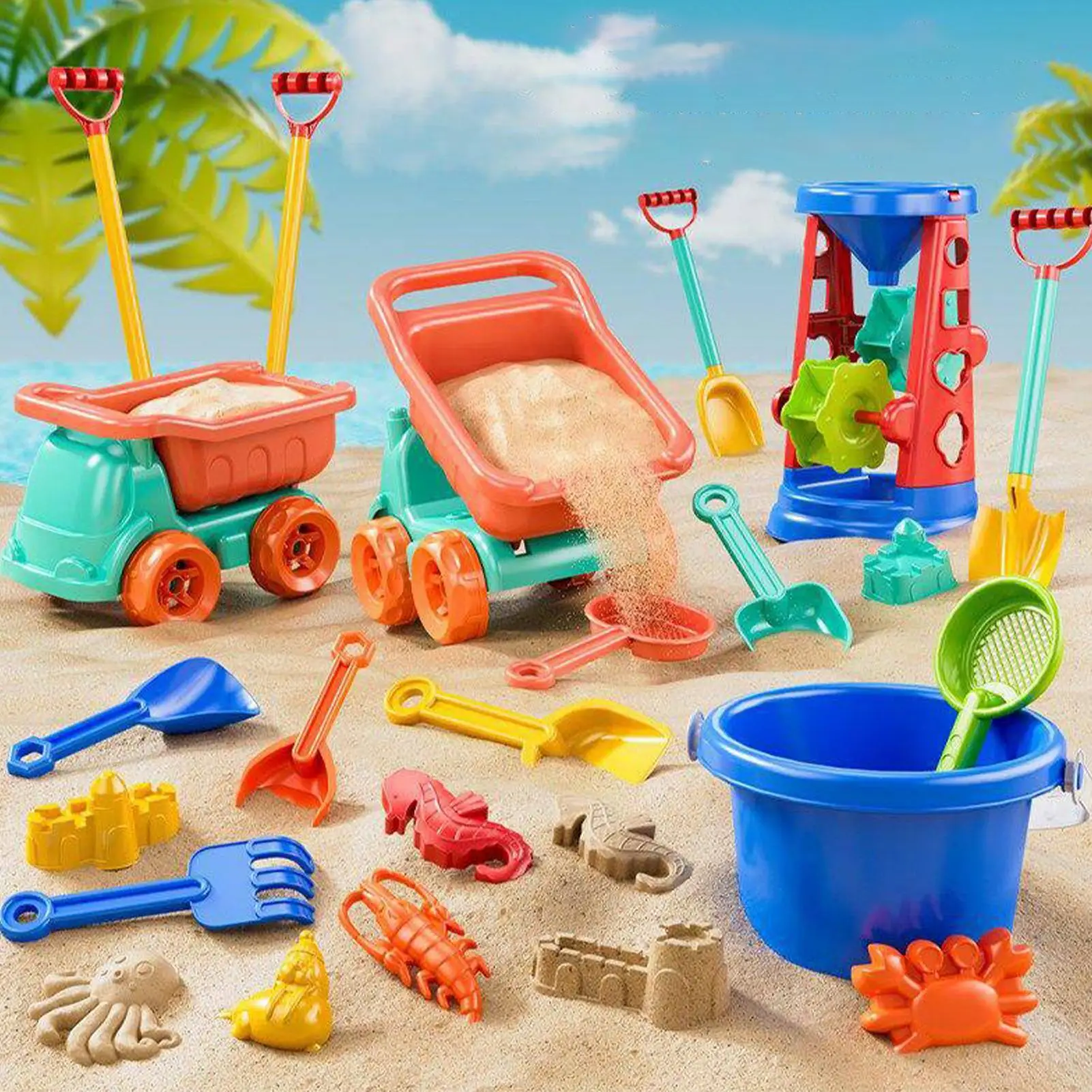 Set di giochi da spiaggia e sabbia per bambini gioco all'aperto_voghion.com