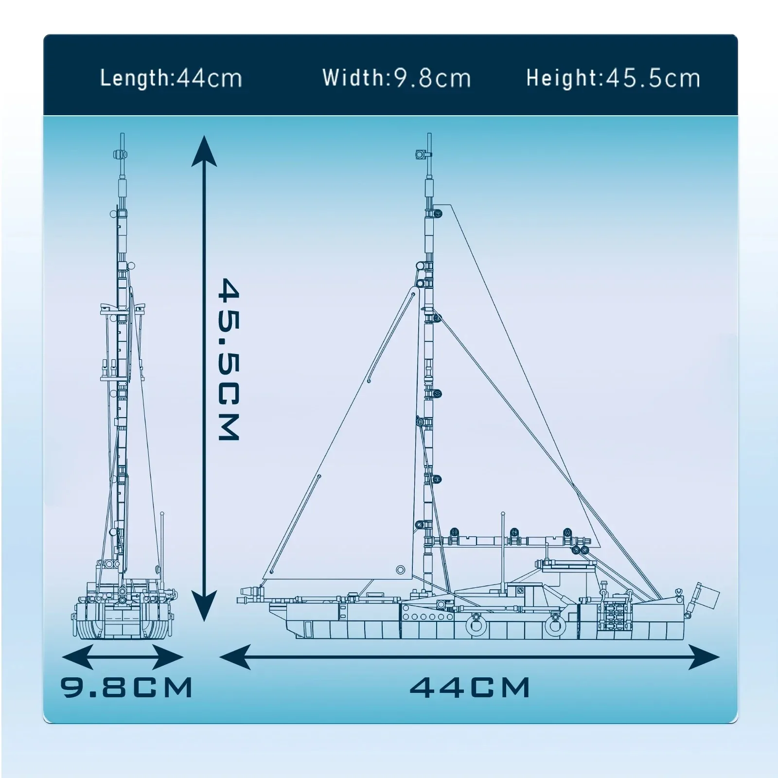 モールドキング 10190 ビルディングブロック現代ツインマスト帆船 STEM 教育玩具探検船モデルキット子供クリエイティブギフト