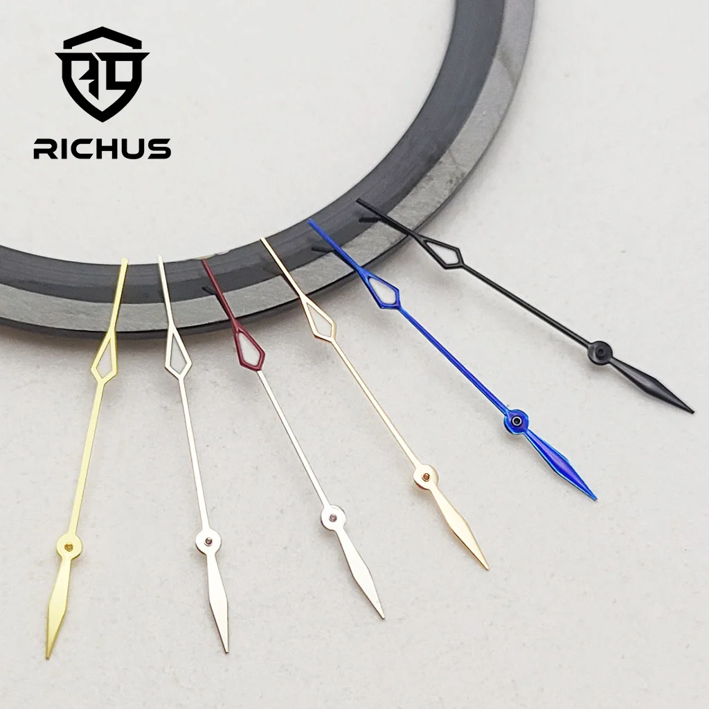 RICHUS NH35 Second Watch Hands Green Luminous Fit NH34 NH35 NH36 ETA2824 2836 Miyota8215-DG Movement