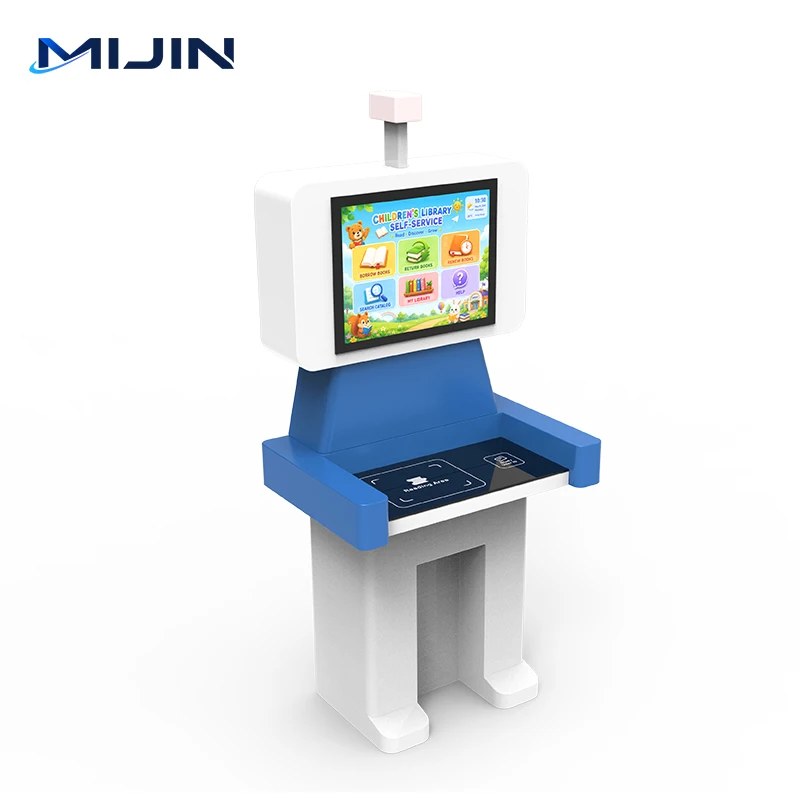 Primary School Library Self-Service System RFID Book Borrowing and Returning Machine with Touchscreen Operation