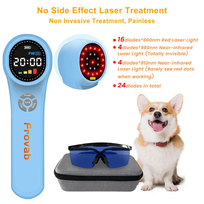 

Professional Pet Laser Therapy for Dogs Wavelengths 980nm Low Level Laser Therapy 810nm Laser for Pain Therapy for Dogs Horses