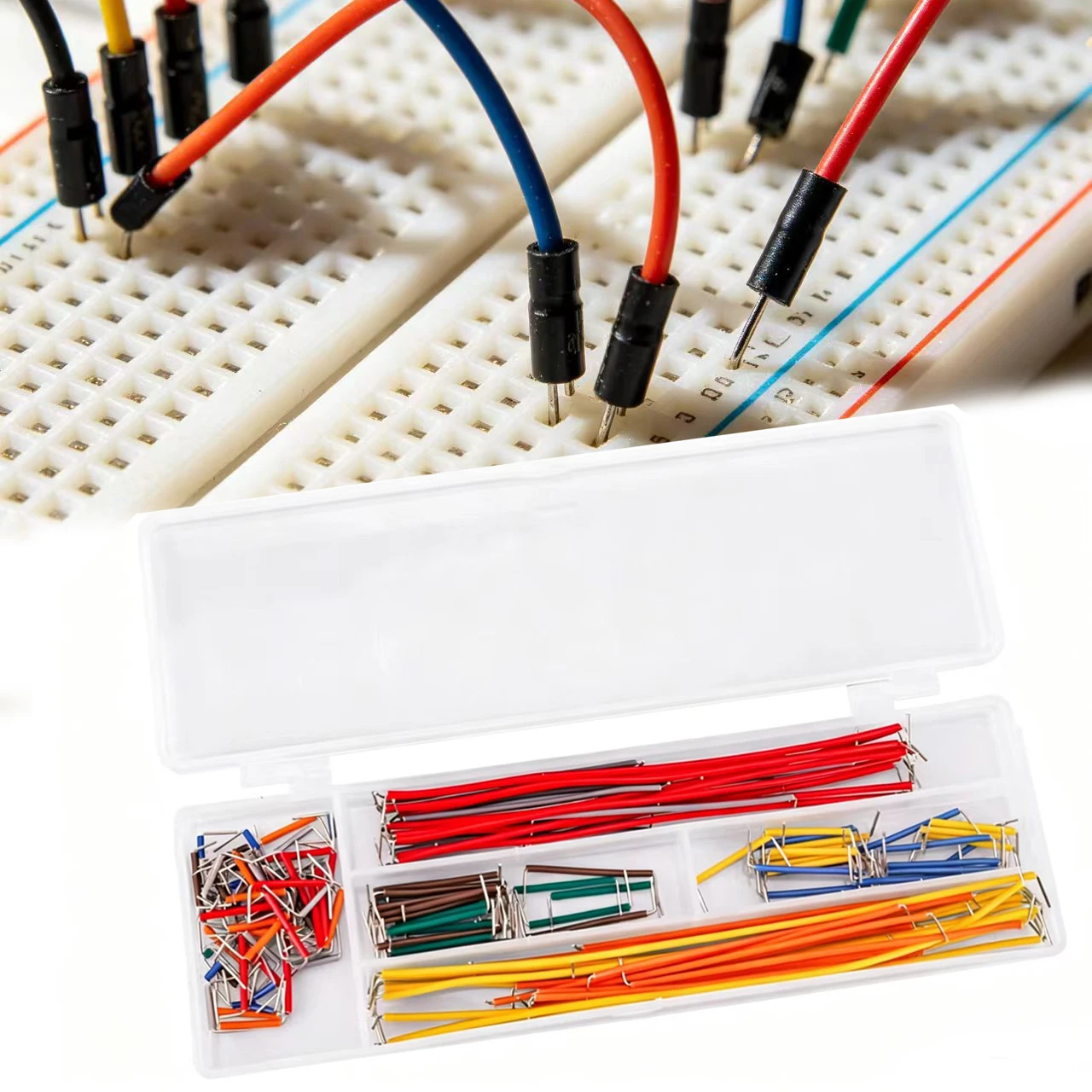 65/140Pcs Cable Wire Kit U Shape Solderless Breadboard For Jumper Cable Wire PCB Bread Board Power Tools Accessories Kit