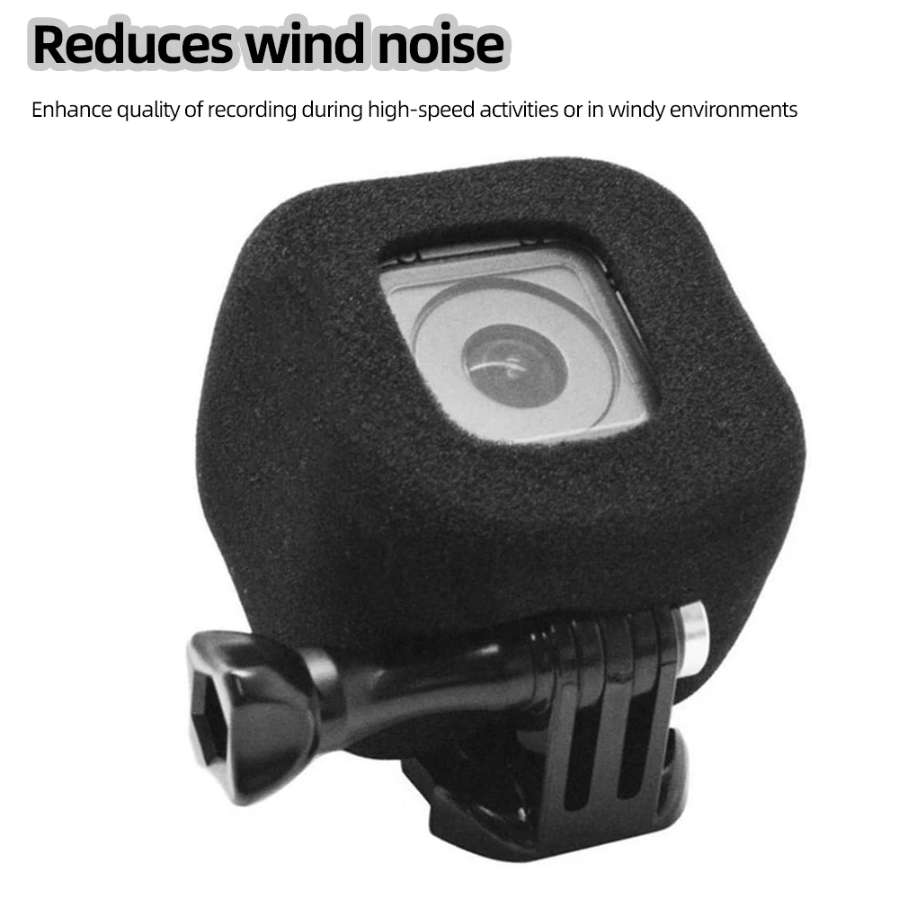 Windshield Cover For GoPro Hero 4 5 Session Wind Noise Reduction Foam Sponge Cover Windproof Housing Case For GoPro 4 5 Session