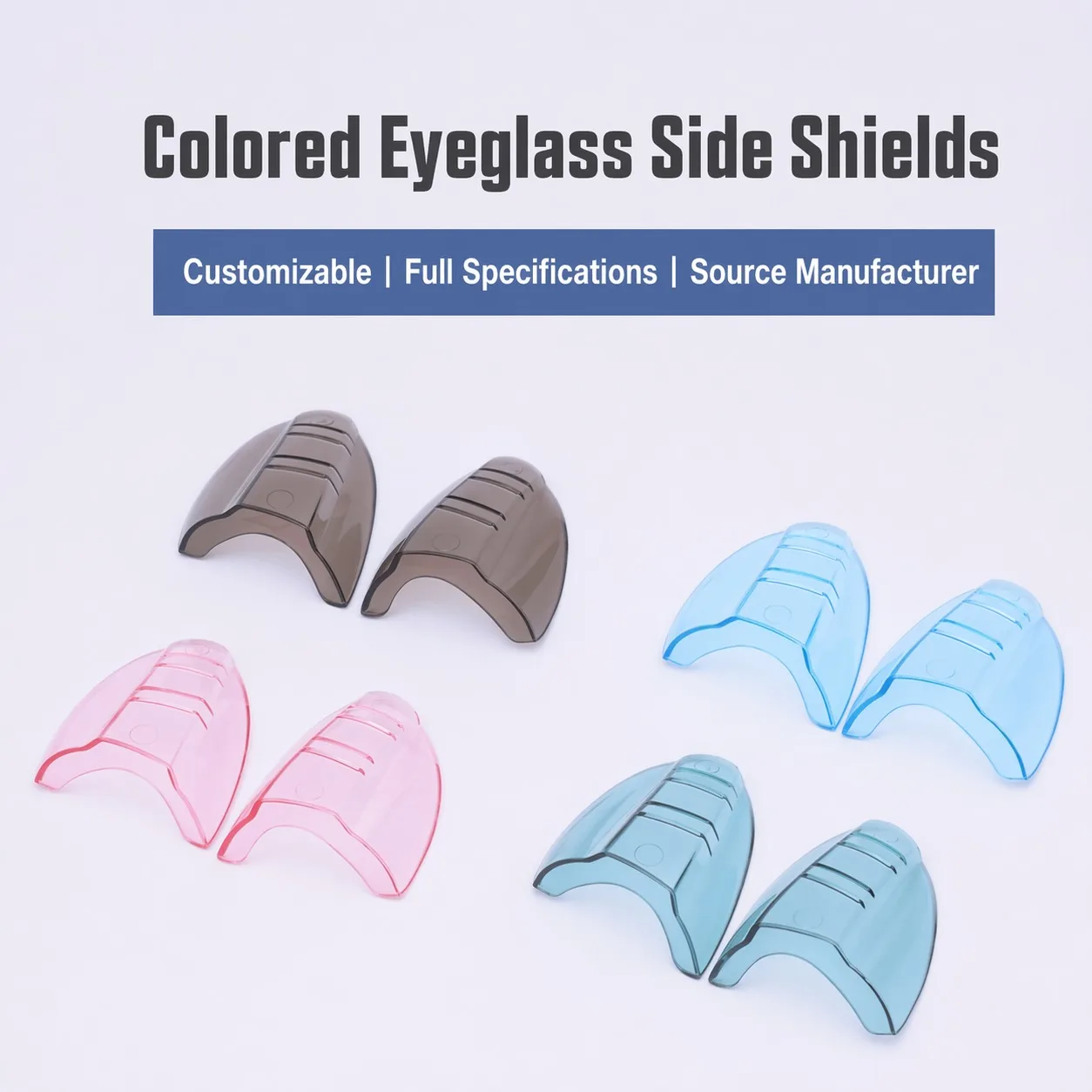 1 Pair Safety Eye Glasses Side Shields TPU Flexible Protector Flap Glasses Safe Protection Side Cover 12/17mm Fits All Size
