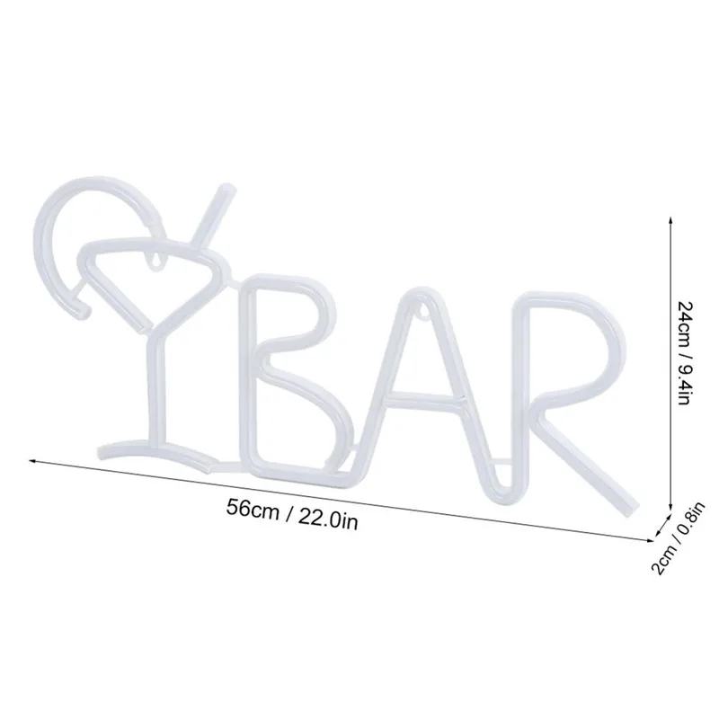 LED BAR Neon Zeichen Licht für Bar KTV Snack Shop Decor Saft Brief Neon Lampe Rohr Weihnachten Wand Dekor mit fernbedienung