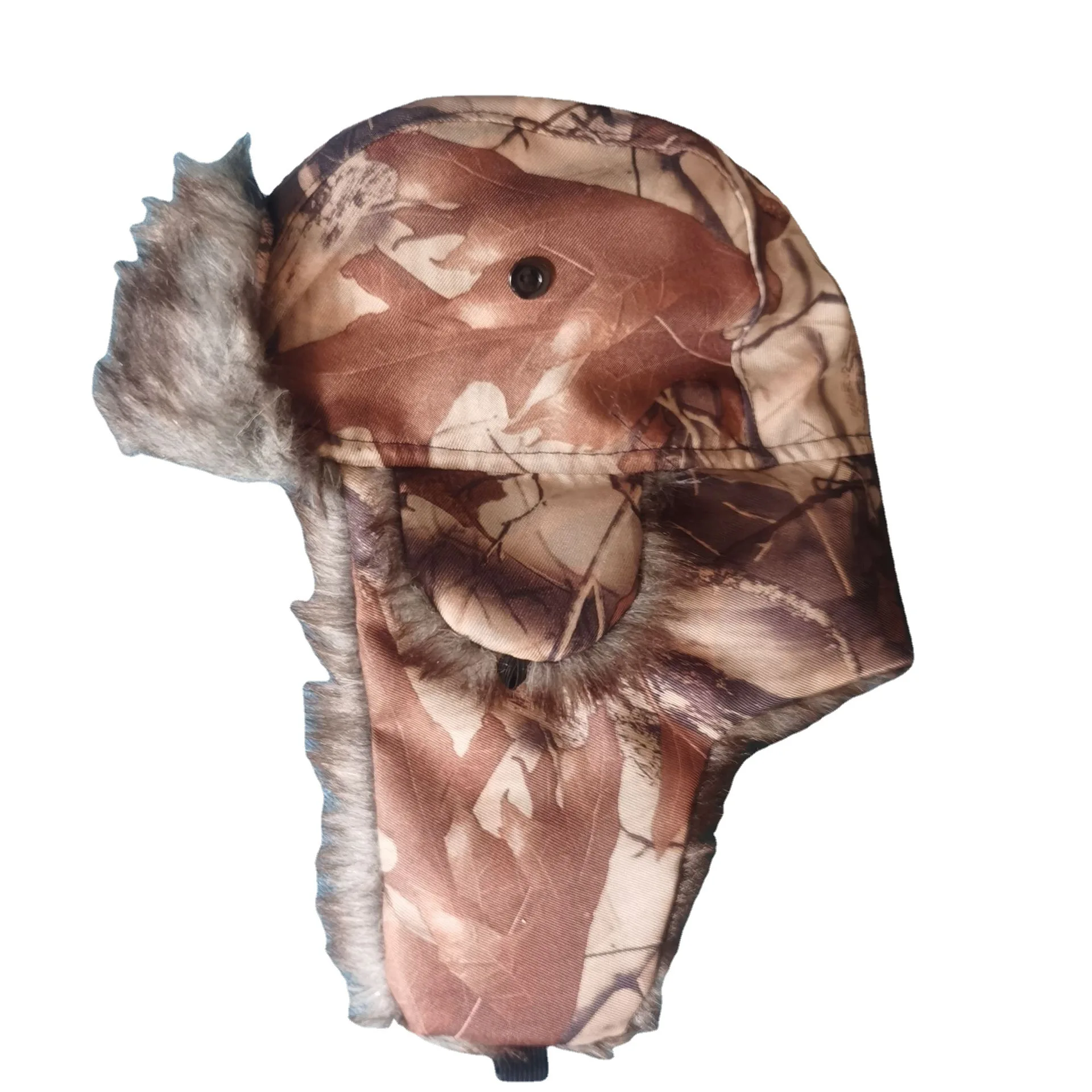 

Winter Taslon Trapper Hat Warm Waterproof Ear Protection Windproof Cold Proof Thickened Thermal Hat for Outdoor Activities