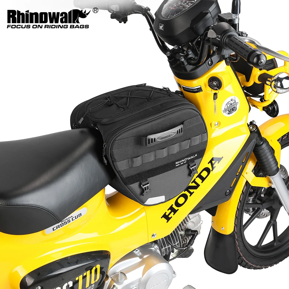 Rhinowalk Motorcycle Scooter Tunnel Bag 15L Cruiser Bike Tank Saddle Bag For Forza350 Honda Xmax Like318