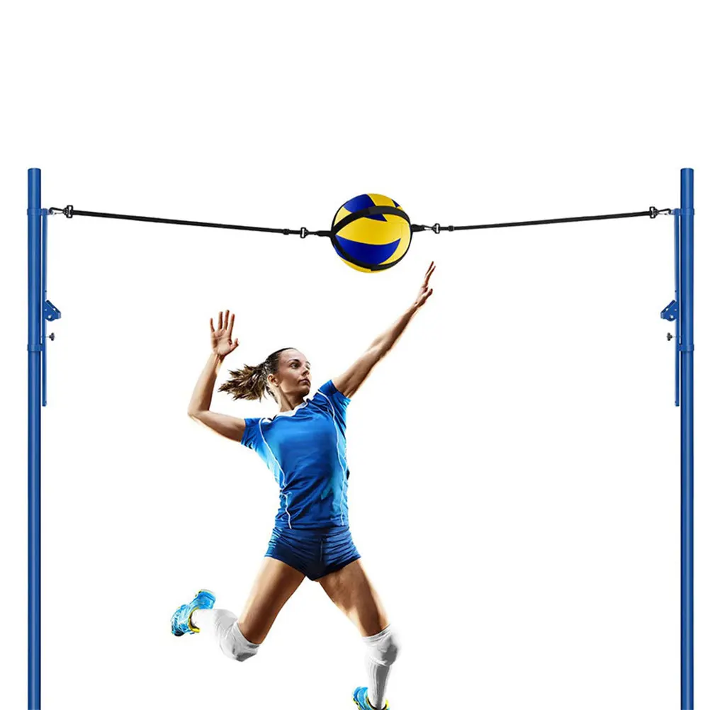 

2Sets Mini Indoor Volleyball Bounce Training Aid Durable Adjustable Practice Tool for Family Sports Hand Eye Coordination