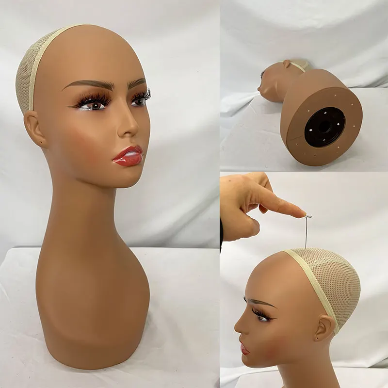 Female Plastic Mannequin Head Model Heads Wig Display Head for Wigs Sunglasses Earrings