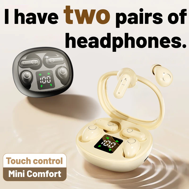 

Беспроводные наушники Dual Wireless Bluetooth 5.4 с Hi-Fi звуком, низкой задержкой и шумоподавлением для iPhone