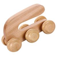 U Shaped Massager Neck Hand Back Deep Tissue Muscles Roller Tool Wood Massage Ball Practical Durable Long Lasting Relief