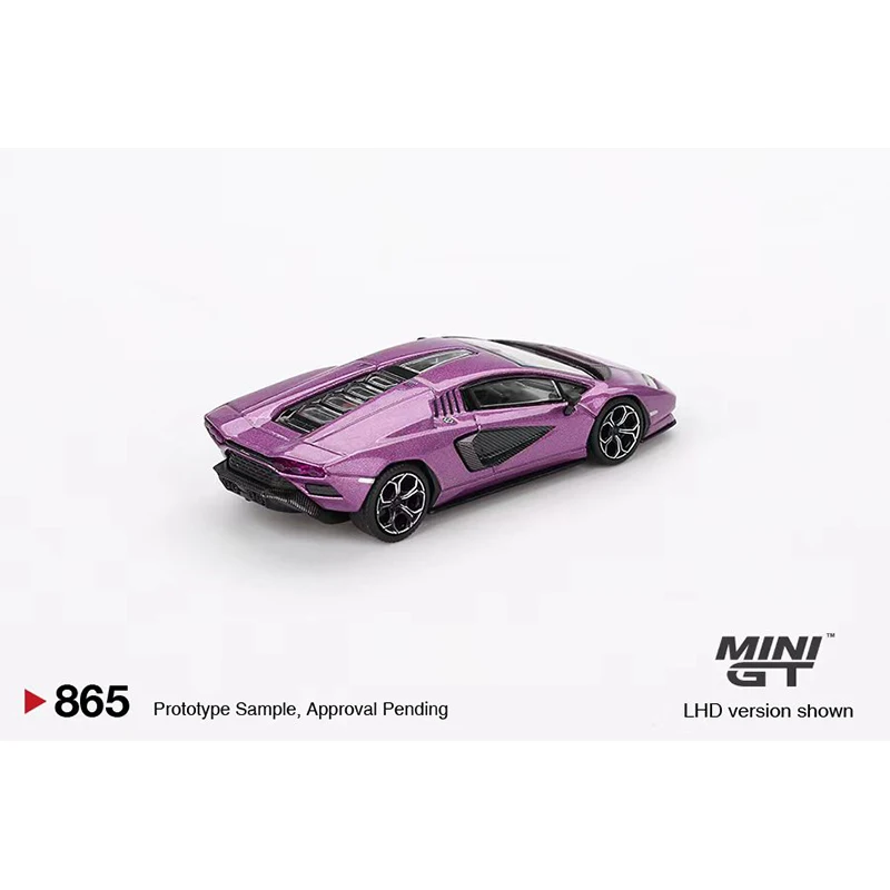 PreSale MINIGT 865 1:64 Countach LPI 800-4 Viola 30th Diecast Diorama Model Collection Miniature Toys