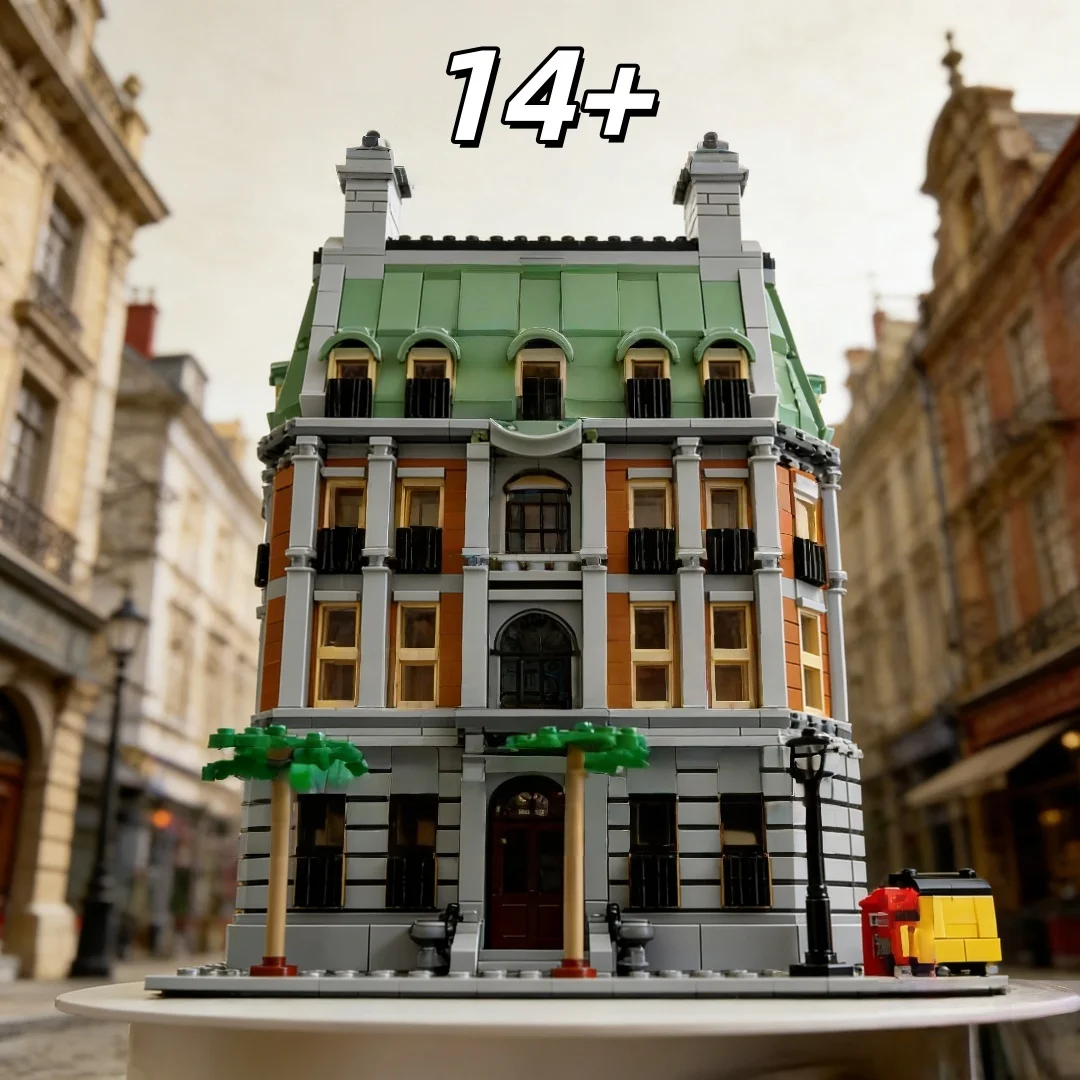 

Classic street view series assembled building blocks European style architectural model hand-assembled desktop decoration gifts
