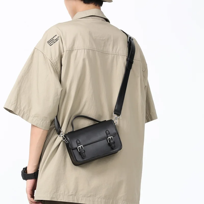 2023 New Crossbody Bag for Men Stylish Messenger Bag with Casual PU Material Neutral Single Shoulder Bag for Daily Use hand bags