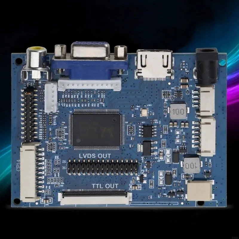 F68C AT070TN90 92 94 TTL LVDS CONTROLLER PLACA COMPATÍVEL VGA 2AV 50PIN LCD