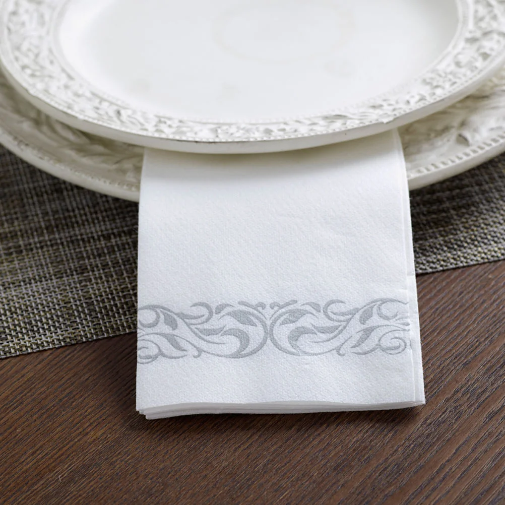 Paper Napkin Dinner Napkins Party Table Wedding for Reception Wood Pulp Decorative Holiday Home