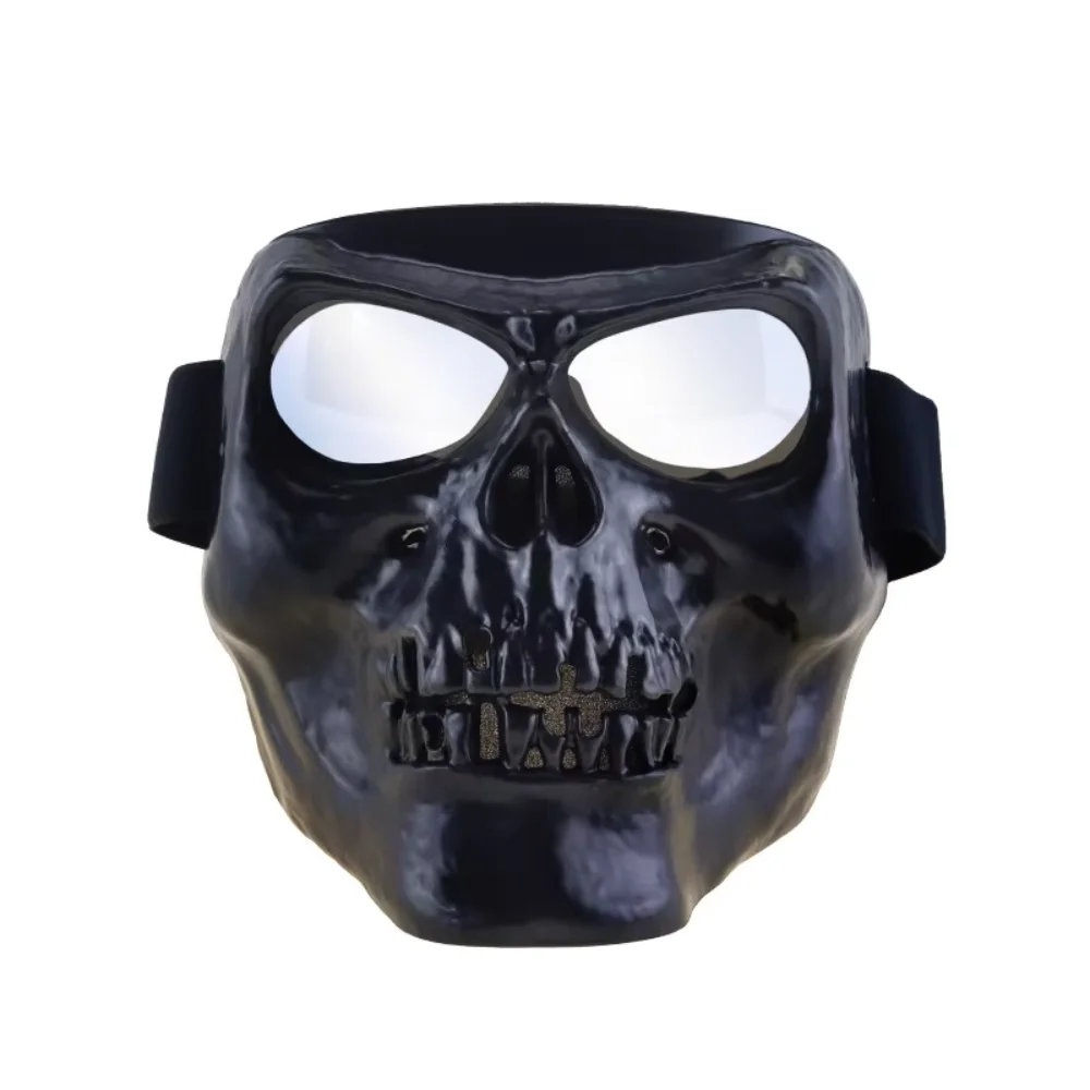 Skull Face Mask With Goggles Motorcycle Dust Masks Helmet Moto Casco Cycling Face Shield HD Cycling Glasses UV400 for Man Womem