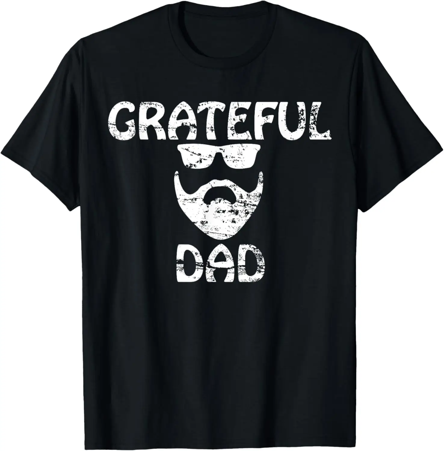 Mens Fathers Day Gifts Distressed Grateful Dad T-Shirts T-Shirt